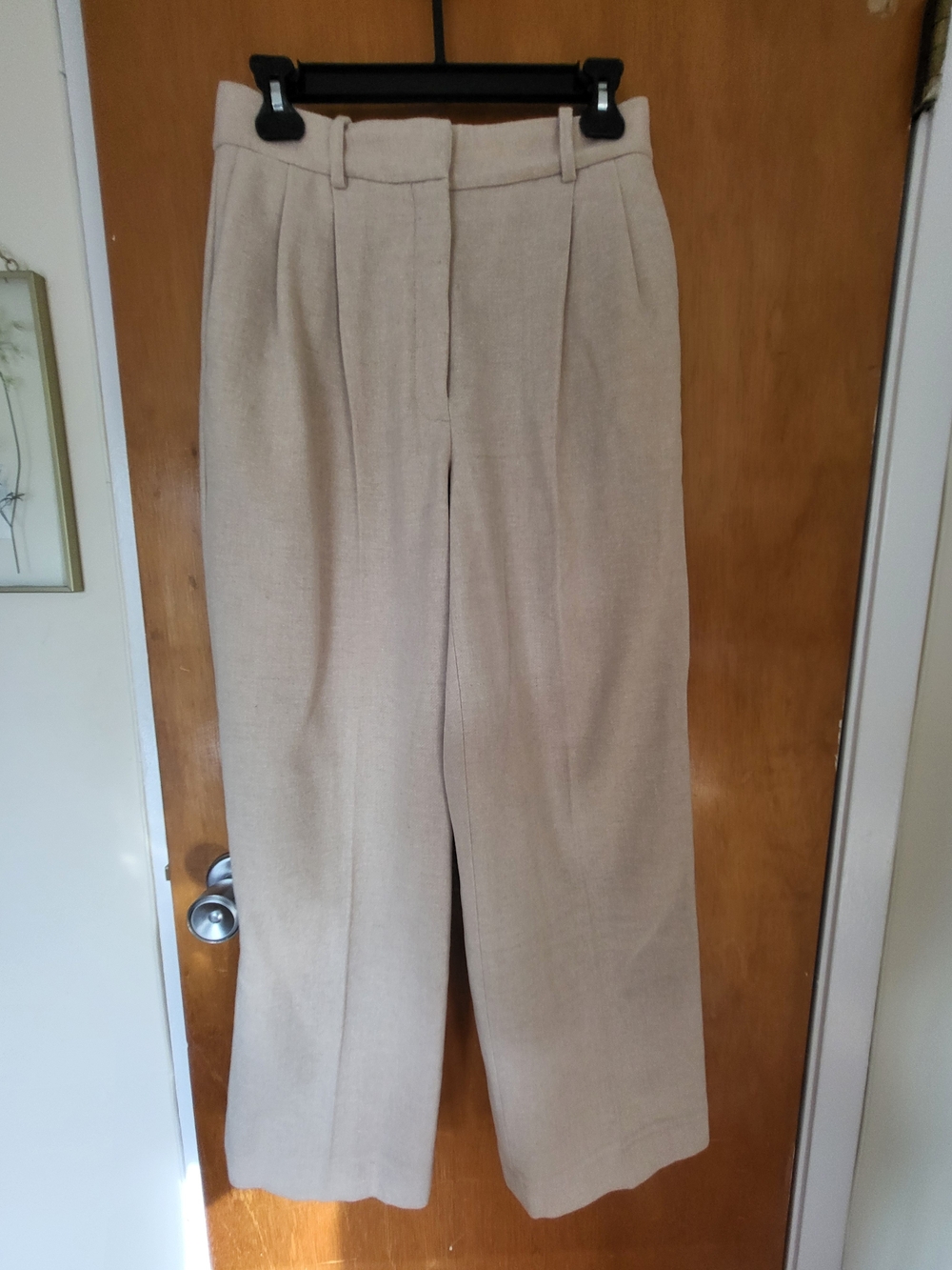 Babaton High Waisted Pleated Wool Pants